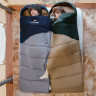 Спальный мешок NATUREHIKE SUNNY DAY PL02 CNK2550WS028 U450, зеленый с коричневым, молния справа 6977465868435